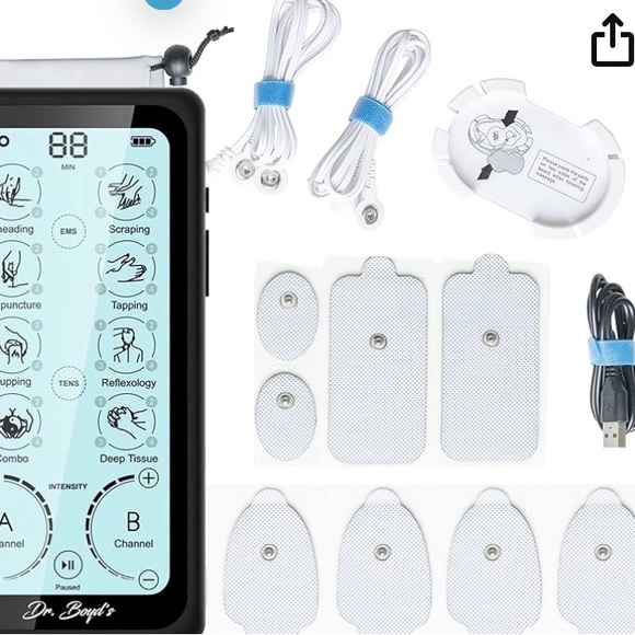 Dr. Boyd's "Advanced X" Touchscreen TENS & EMS Unit -32 Modes, 8 Settings - Picture 2 of 2